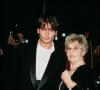 Johnny Depp et sa mère Betty Sue à la première du film "Nick in Time" à Hollywood en 1995. 