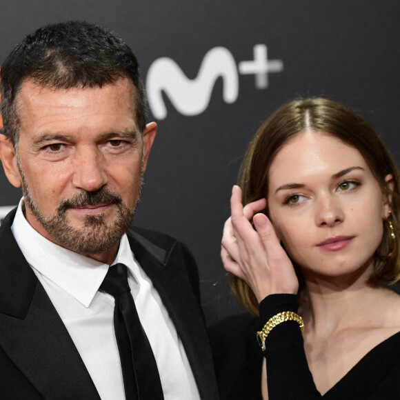 Antonio Banderas et sa fille Stella del Carmen - Cérémonie d'ouverture du 69e Festival International du Film de San Sebastian. Le 17 septembre 2021.