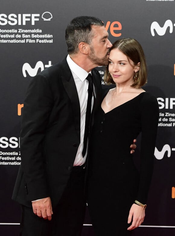 Antonio Banderas et sa fille Stella del Carmen - Cérémonie d'ouverture du 69e Festival International du Film de San Sebastian.