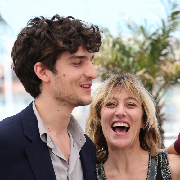 Louis Garrel et Valeria Bruni-Tedeschi - Photocall du film "Un château en Italie" au 66e Festival du Film de Cannes. Le 21 mai 2013.