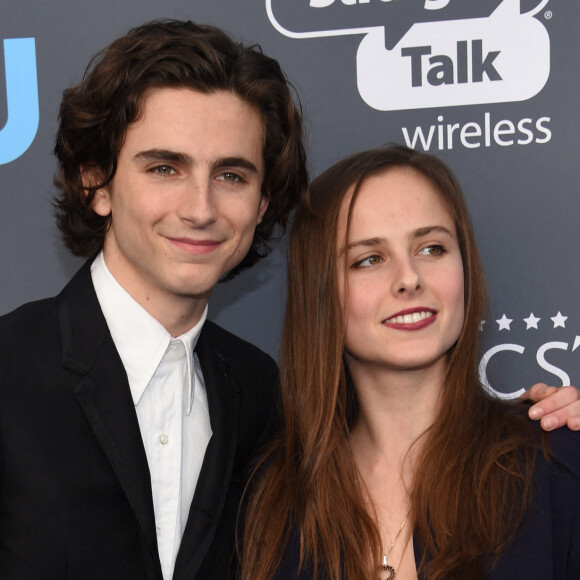 Timothee Chalamet et sa soeur Pauline lors des "23ème Critics Choice Awards" au Barker Hangar à Los Angeles. © Chris Delmas/Bestimage