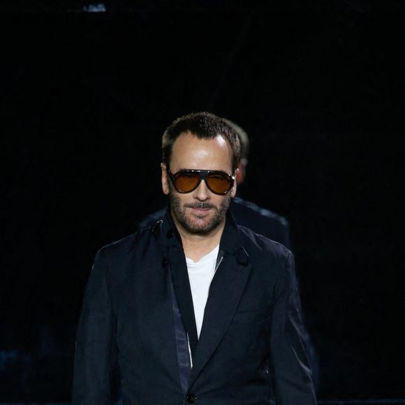 Tom Ford à l'issue de son défilé printemps-été 2022 à New York. Le 12 septembre 2021.