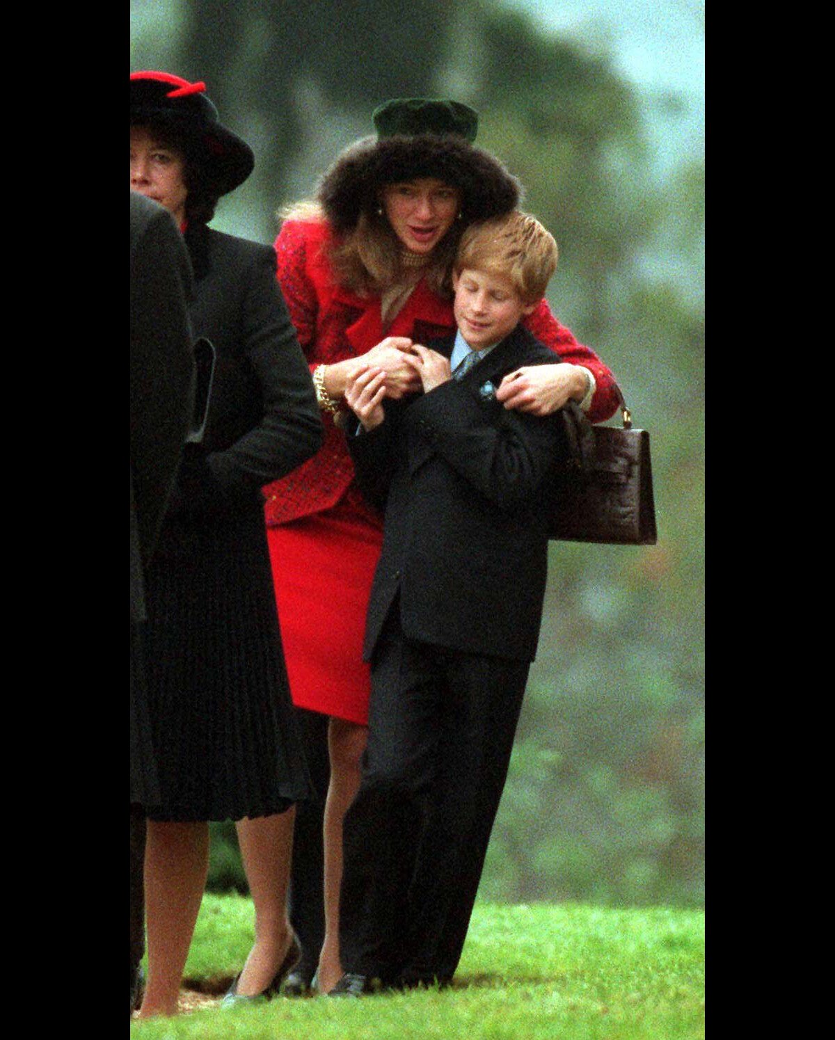 Photo : Tiggy Legge-Bourke et le prince Harry à Sandringham en 1996 ...