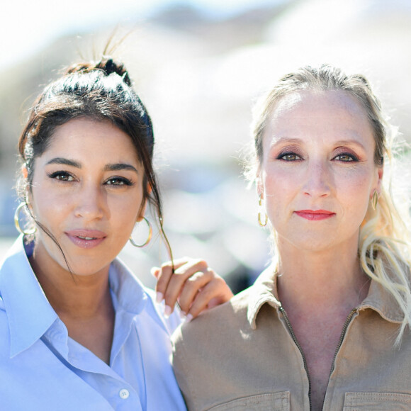 Leila Bekhti, Audrey Lamy - Photocall lors du Festival de la Fiction de La Rochelle. Le 17 septembre 2021