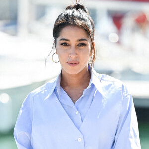 Leila Bekhti - Photocall lors du Festival de la Fiction de La Rochelle. Le 17 septembre 2021  