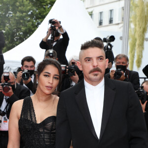 Leïla Bekhti, Damien Bonnard - Montée des marches du film " Les intranquilles " lors du 74ème Festival International du Film de Cannes. Le 16 juillet 2021 © Borde-Jacovides-Moreau / Bestimage 