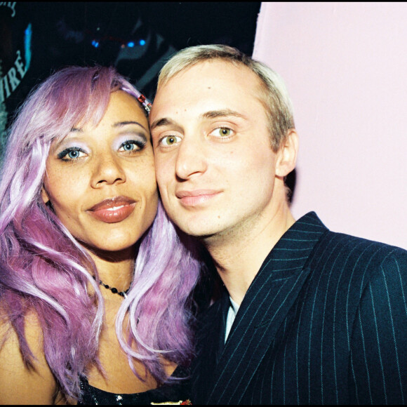 Archives - Cathy et David Guetta le soir de l'anniversaire d'Amanda Lear. Paris.