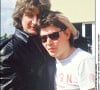 Patrick Sébastien et son défunt fils Sebastien en mai 1988.