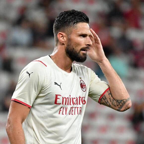 Olivier Giroud (MIL) - Match nul entre OGC Nice et Milan AC à l'issue de la rencontre amicale à Nice. © Lionel Urman / Panoramic / Bestmage