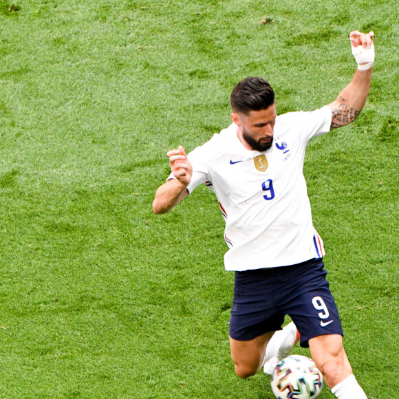 Olivier Giroud lors du match de l'UEFA Euro 2020 opposant la Hongrie à la France au stade Puskas Arena à Budapest, Hongrie, le 19 juin 2021. © Anthony Bibard/FEP/Panoramic/Bestimage