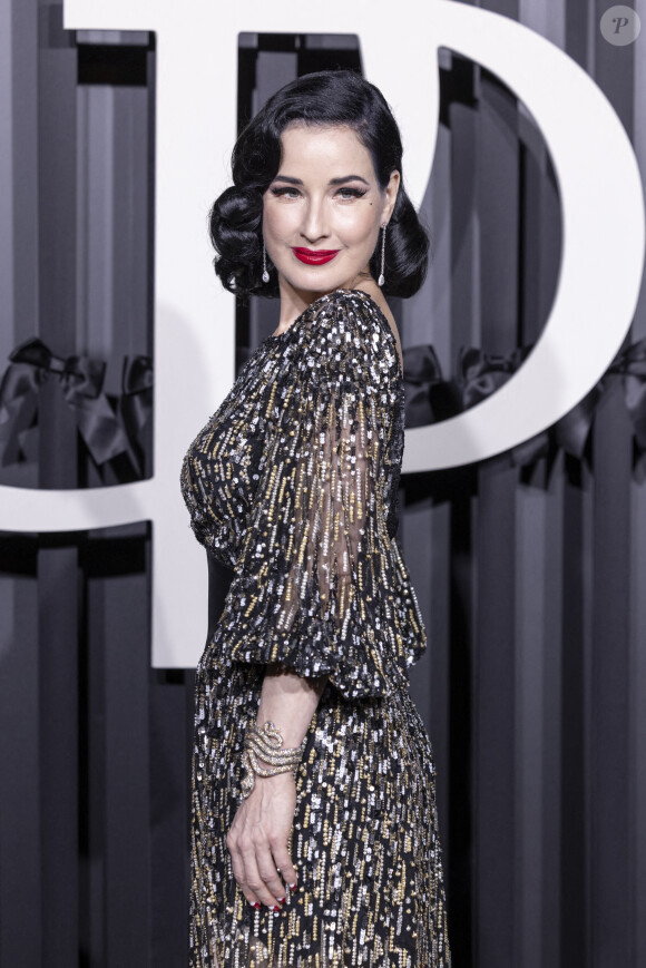 Dita Von Teese - Gala d'ouverture de la saison de la danse 2021/2022 au Palais Garnier à Paris le 24 septembre 2021 © Olivier Borde / Bestimage