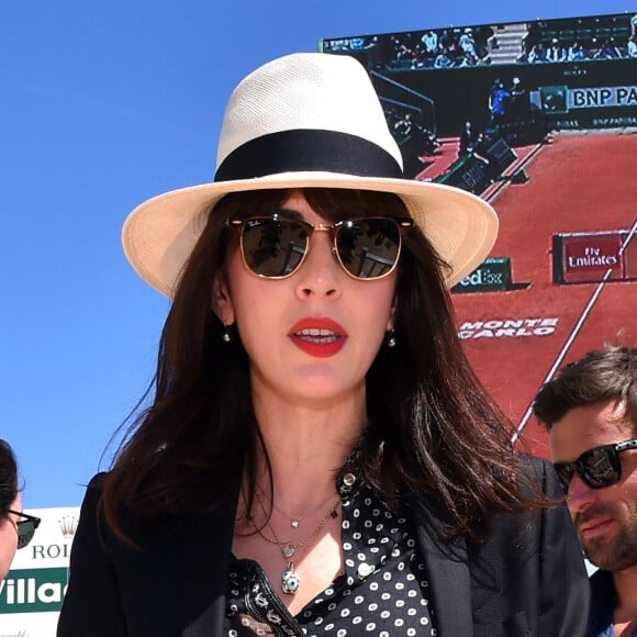 Nolwenn Leroy et son fiancé Arnaud Clément - People dans les tribunes des 1/2 finales du tournoi de tennis "Monte Carlo Rolex Masters 2016" " au Monte Carlo Country Club à Roquebrune-Cap-Martin. Le 16 avril 2016 © Bruno Bebert / Bestimage 