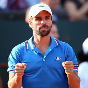 Arnaud Clément - La France a remporté la demi-finale de la Coupe Davis face à la République tchèque à Roland Garros à Paris, le 13 septembre 2014.