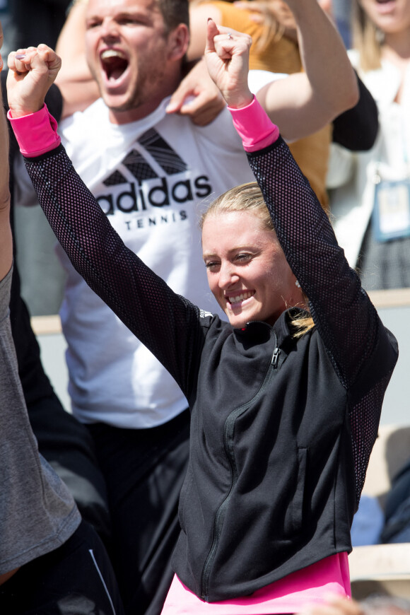 Kristina Mladenovic - Célébrités dans les tribunes des internationaux de France de tennis de Roland Garros à Paris, France, le 8 juin 2019. © Jacovides / Moreau/Bestimage 