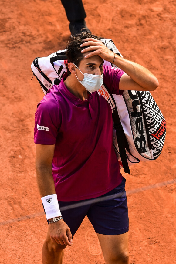 Dominic Thiem - Roland Garros 2021 : Pablo_Andujar élimine Dominic_Thiem le 30 mai 2021. © JB Autissier / Panoramic / Bestimage 