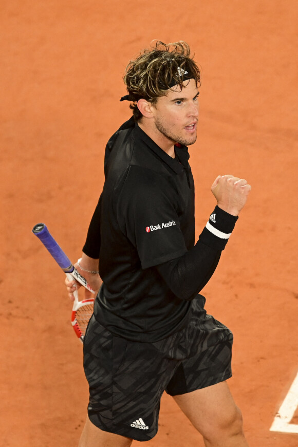 Dominic Thiem - Diego Schwartzman remporte la victoire face à Dominic Thiem lors des internationaux de tennis de Roland Garros le 6 octobre 2020. © JB Autissier / Panoramic / Bestimage 