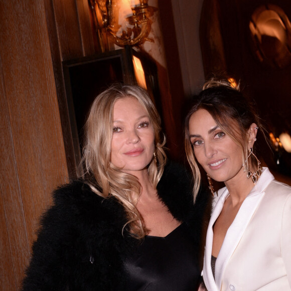 Exclusif - Kate Moss et Valérie Messika lors du dîner de la soirée de présentation de la collection Messika by Kate Moss à l'hôtel Ritz à Paris en marge de la fashion week collection printemps/été 2022 le 3 octobre 2021. © Rachid Bellak / Bestimage 