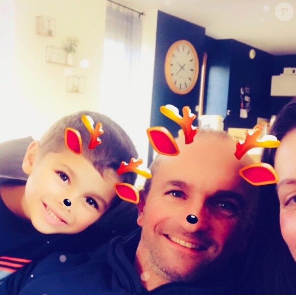 Claire, son fils et Jo de "L'amour est dans le pré" à Noël