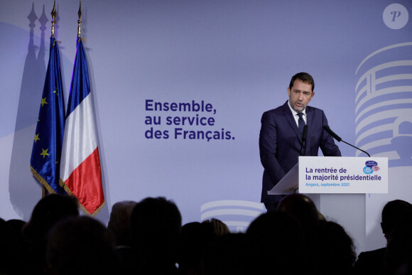 Christophe Castaner, président du groupe La Republique En Marche lors de la journée des parlementaires de La République En Marche à Angers, France, le 7 septembre 2021. © Laetitia Notarianni/Bestimage