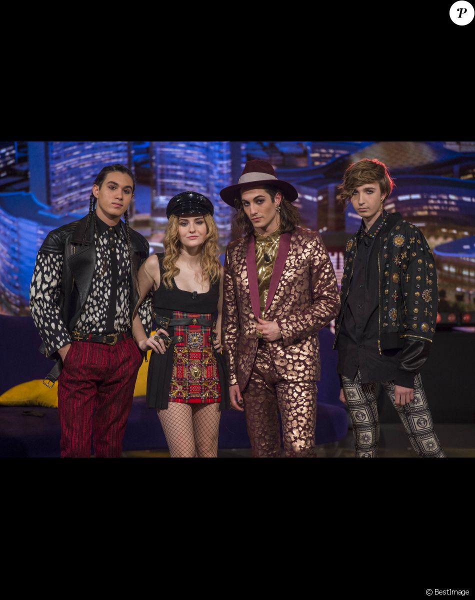 Le groupe Maneskin a remporté l'Eurovision 2021 à Rotterdam. Le groupe est composé de Damiano David (chanteur), Victoria de Angelis (bassiste), Ethan Torchio (percussions) et Thomas Raggi (Guitare)