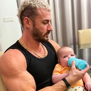 Maxime Parisi avec son fils Vittorio