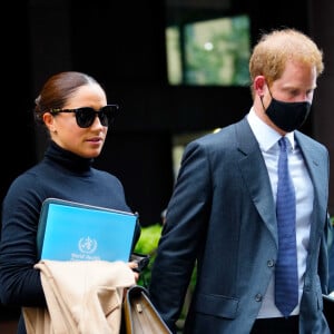 Le prince Harry et sa femme Meghan Markle ont été aperçus dans les rues de New York, le 23 septembre 2021.