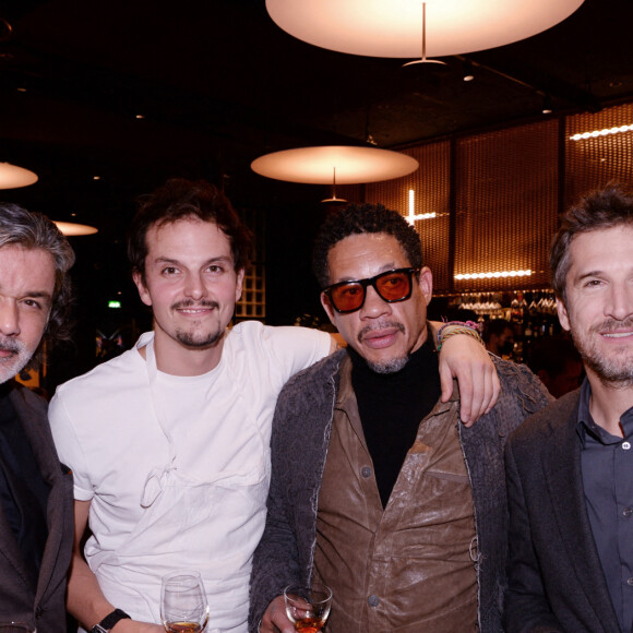Exclusif - Christophe Barratier , Juan Arbelaez, JoeyStarr (Joey Starr) et Guillaume Canet - Dîner de charité Breitling pour l'association "Premiers de cordée" à la Samaritaine à Paris le 8 octobre 2021. © Rachid Bellak / Bestimage