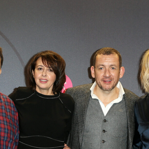 Guy Lecluyse, Valérie Bonneton, Dany Boon, Laurence Arné - Soirée d'ouverture du 21éme Festival International du Film de Comédie de l'Alpe d'Huez le 16 Janvier 2018. © Dominique Jacovides/Bestimage