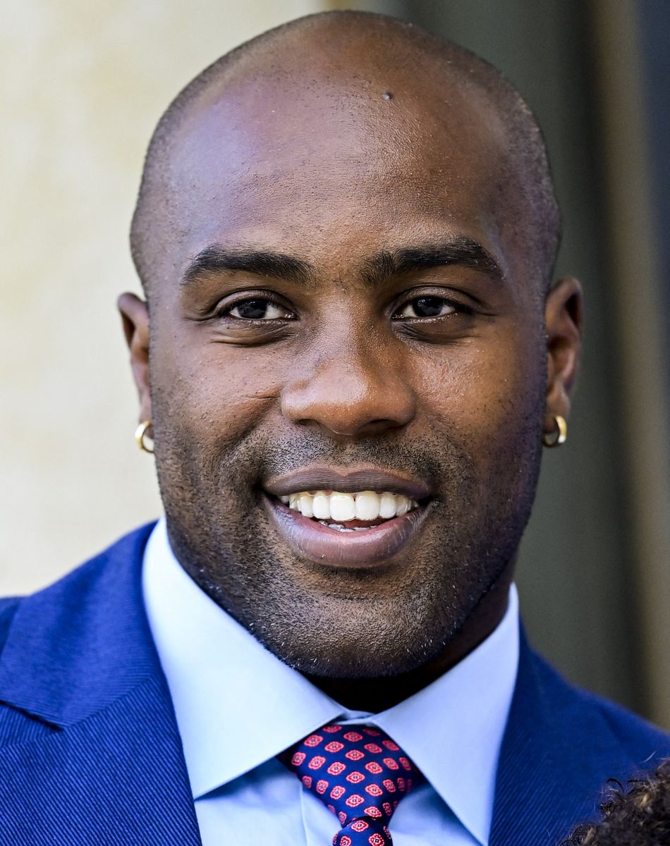 Teddy Riner - Cérémonie des médaillés olympiques et paralympiques des Jeux de Tokyo au Palais de l'Elysée à Paris le 13 septembre 2021. © JB Autissier/Panoramic/Bestimage