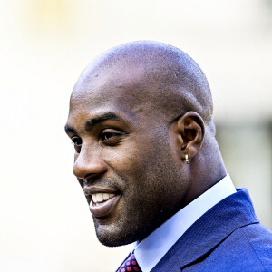 Teddy Riner - Cérémonie des médaillés olympiques et paralympiques des Jeux de Tokyo au Palais de l'Elysée à Paris. © JB Autissier/Panoramic/Bestimage