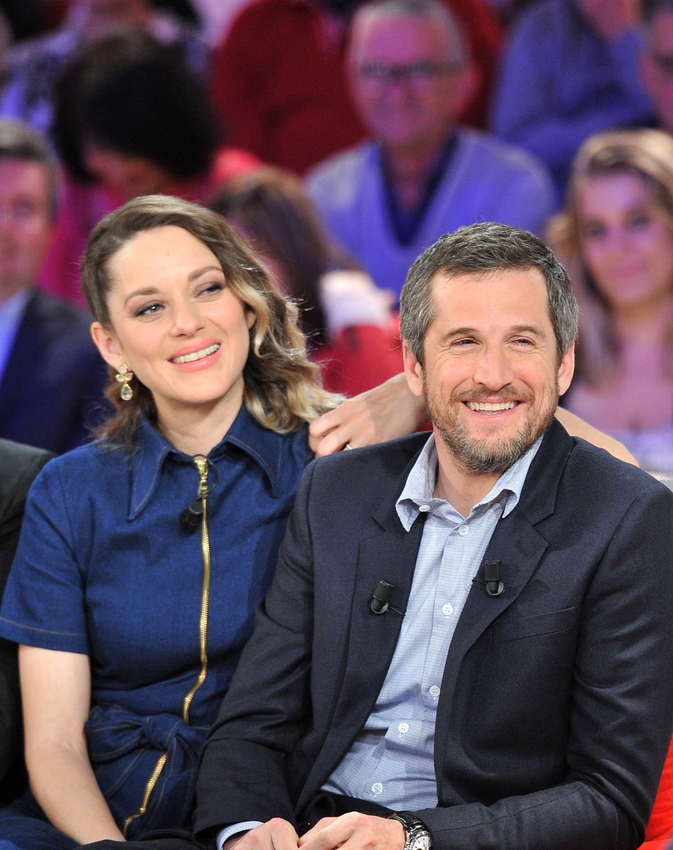 Marion Cotillard et Guillaume Canet - Enregistrement de l'émission "Vivement Dimanche prochain" sur France 2. © Guillaume Gaffiot / Bestimage