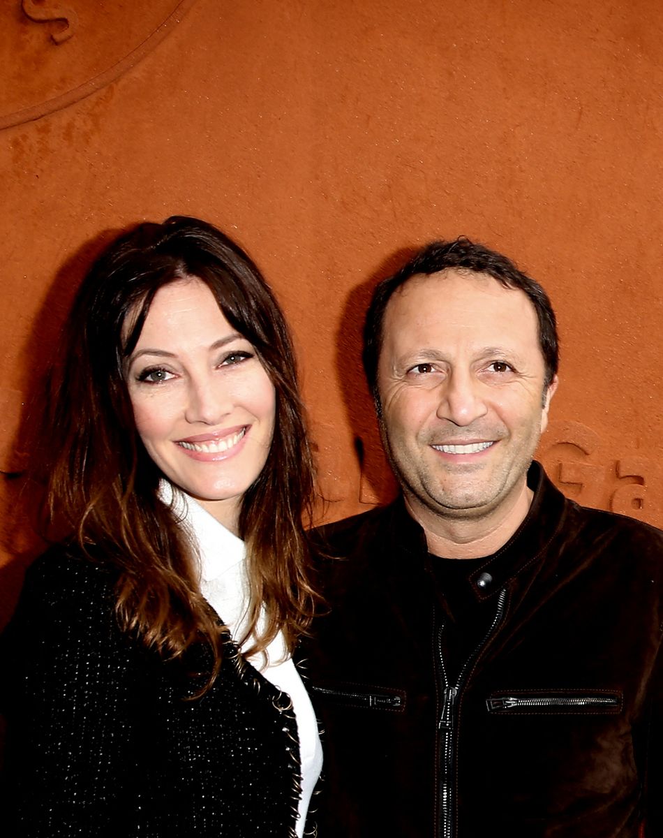 Mareva Galanter et son compagnon Arthur (Jacques Essebag) - People au village des internationaux de France de tennis à Roland Garros à Paris 5 juin 2016. © Dominique Jacovides / Bestimage
