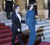 Carla Bruni-Sarkozy et Nicolas Sarkozy à l'Elysée - dîner d'Etat en l'honneur du président Medvedev en 2010