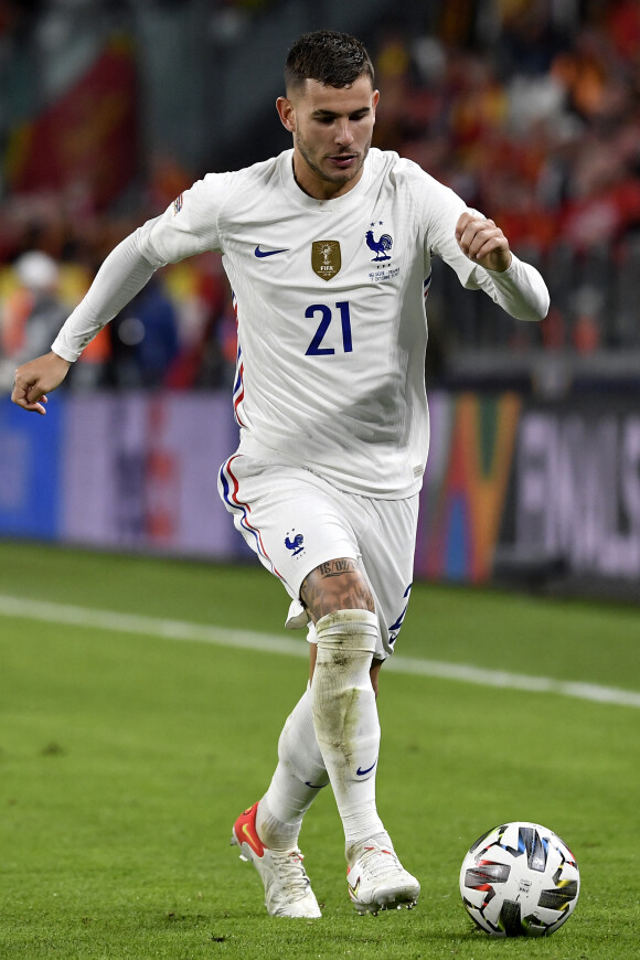 Lucas Hernandez - Match de football en ligue des Nations : La France bat la Belgique 3-2 au Juventus Stadium à Turin.