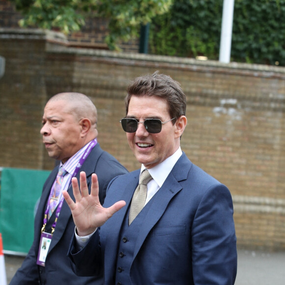 Tom Cruise au tournoi de tennis de Wimbledon, le 10 juillet 2021.