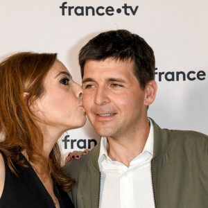 Léa Salamé et Thomas Sotto - Conférence de presse de France 2 au théâtre Marigny à Paris le 18 juin 2019 © Coadic Guirec / Bestimage