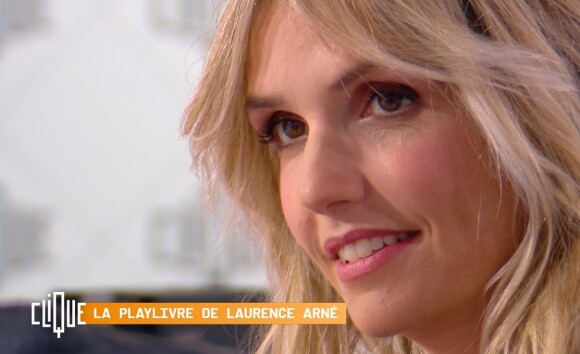 Laurence Arné dans l'émission "Clique", sur Canal+. Le 16 octobre 2021.