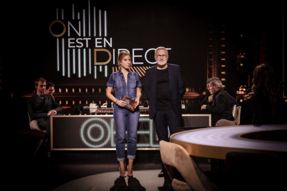 Exclusif - Léa Salamé, Laurent Ruquier - Enregistrement de l'émission "On est en direct (OEED)", diffusée en direct sur France 2 © Jack Tribeca / Bestimage 