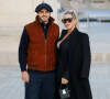 Mauro Icardi et sa femme Wanda Nara arrivent au défilé de mode Louis Vuitton lors de la Fashion Week printemps/été 2022 à Paris, FRance, le 5 octobre 2021. © Veeren Ramsamy-Christophe Clovis/Bestimage