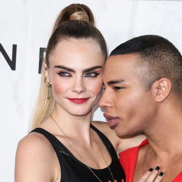 Cara Delevingne, Olivier Rousteing à la soirée "Puma x Balmain" à Los Angeles, le 21 novembre 2019 - Los Angeles