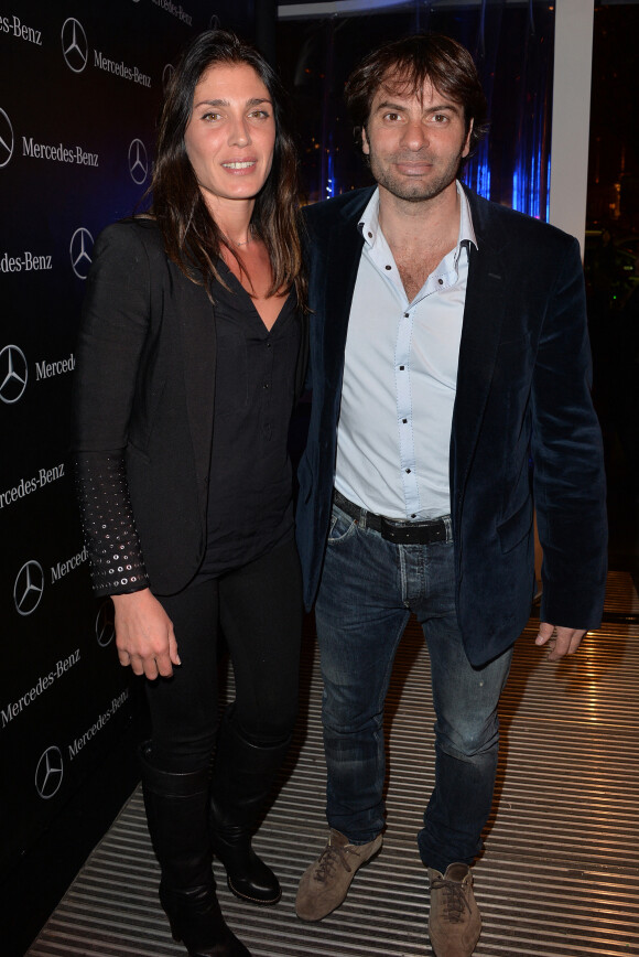 Christophe Dominici et sa femme Loretta - Soirée de lancement du Pop Up Store Mercedes Benz à Paris, le 11 mars 2014.