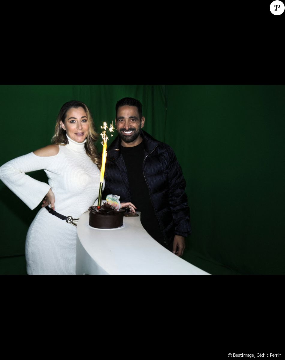 Exclusif - Magali Berdah et son compagnon Stéphane lors de l'enregistrement de l'émission "L'Instant De Luxe" pour la chaine Non Stop People. Le 26 novembre 2020 © Cédric Perrin / Bestimage