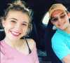 Julien Castaldi et sa copine Kiara le 23 avril 2018.