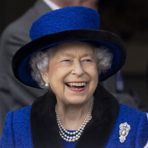 La reine Elisabeth II d'Angleterre lors des Champions Day à Ascot. Le 16 octobre 2021 