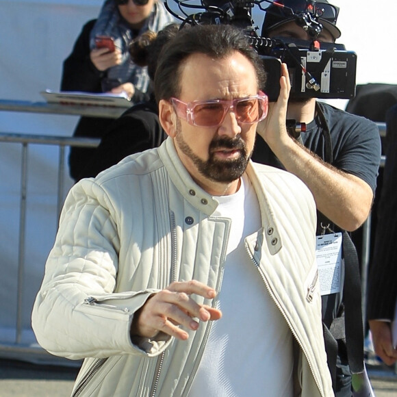 Nicolas Cage - Les célébrités arrivent à la soirée des Film Independent Spirit Awards au Santa Monica Pier dans le quartier de Santa Monica à Los Angeles, le 8 février 2020 