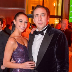 Nicolas Cage et sa nouvelle compagne Erika Koike au ball des juristes au palais Hofburg à Vienne, Autriche.