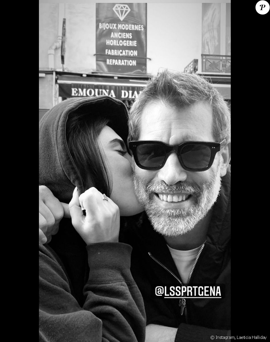 Jalil Lespert retrouve sa fille Gena. Instagram. Le 24 octobre 2021.