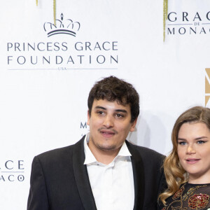 Camille Gottlieb et son meilleur ami, Médy Anthony - Avant-première du film "No Time To Die" au Casino de Monaco, le 29 septembre 2021. © Bruno Bebert/Bestimage