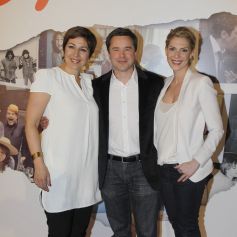 Valérie Benguigui, Guillaume de Tonquedec, Judith El Zein - première du film "Le prénom" au Gaumont Opéra. Le 23 avril 2012.