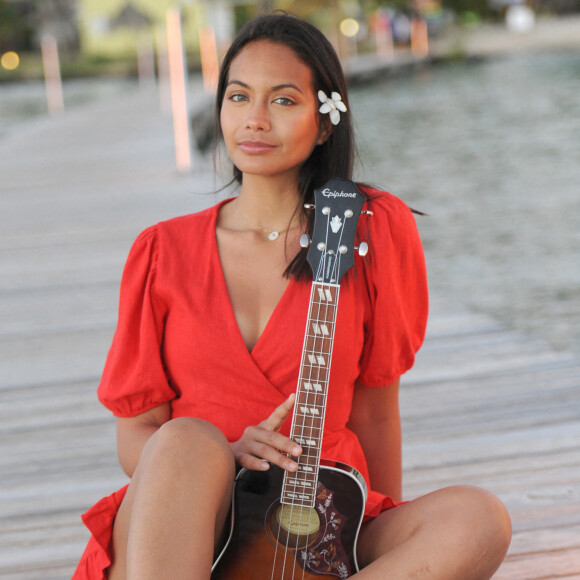 Exclusif - Rendez-vous avec Vaimalama Chaves (Miss France 2019) à Sainte-Anne en Martinique. Le 30 mai 2021 © Veeren / Bestimage 